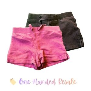 🛍️ Circo Pink and Black Kids Shorts Set 12M